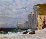 Gustave Courbet A Bay with Cliffs painting